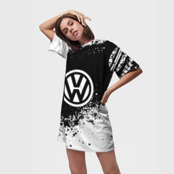 Платье-футболка 3D Volkswagen abstract sport - фото 2