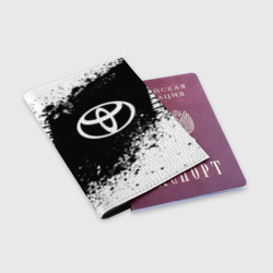Обложка для паспорта матовая кожа Toyota abstract sport - фото 2