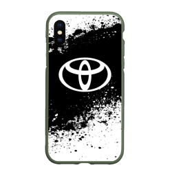 Чехол для iPhone XS Max матовый Toyota abstract sport