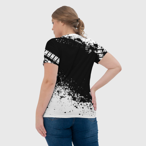 Женская футболка 3D Toyota abstract sport, цвет 3D печать - фото 7