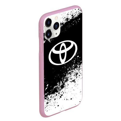 Чехол для iPhone 11 Pro Max матовый Toyota abstract sport, цвет розовый - фото 3