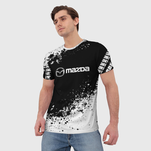 Мужская футболка 3D Mazda - фото 3