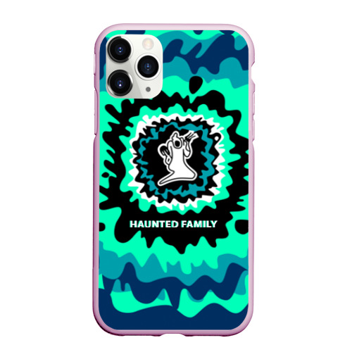 Чехол для iPhone 11 Pro матовый Haunted Family, цвет розовый