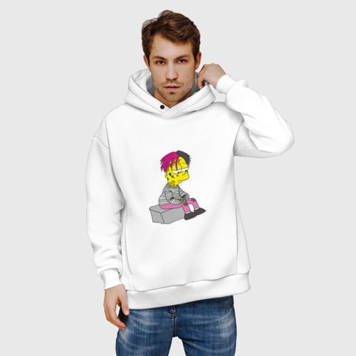 Мужское худи Oversize хлопок Bart Lili Peep - фото 3