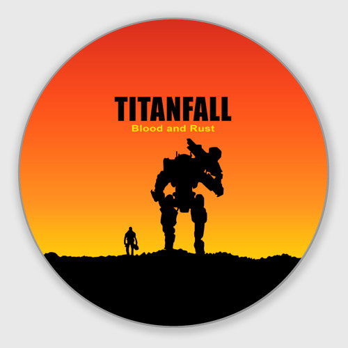 Круглый коврик для мышки Titanfall 2