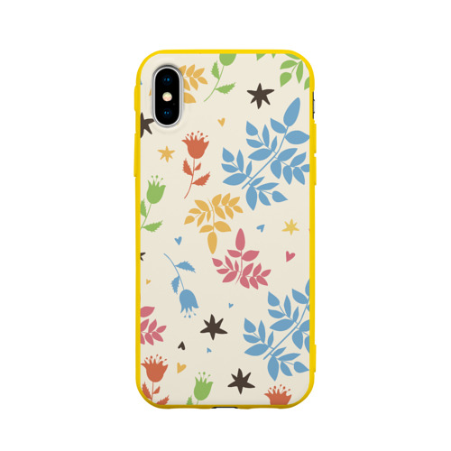 Чехол для Apple iPhone X силиконовый матовый Цвета радости Фото 01 Чехол для Apple iPhone X силиконовый матовый Цвета радости Фото 01