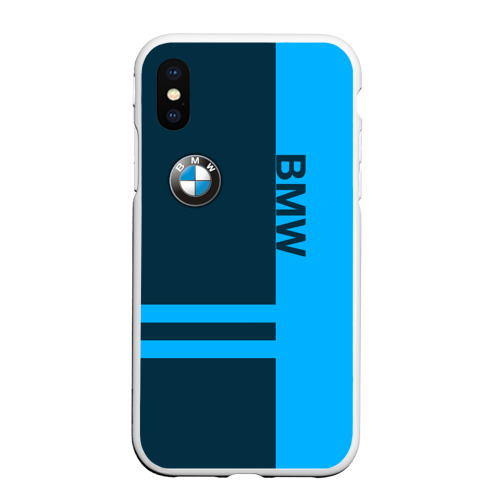 Чехол для iPhone XS Max матовый BMW, цвет белый