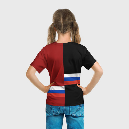 Детская футболка 3D с принтом Moscow Москва, вид сзади #2