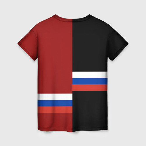 Женская футболка 3D с принтом Moscow (Москва), вид сзади #1