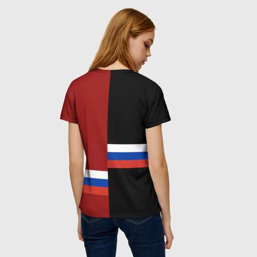Женская футболка 3D с принтом Moscow (Москва), вид сзади #2