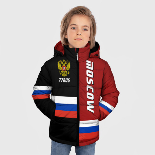 Зимняя куртка для мальчиков 3D Moscow Москва, цвет красный - фото 3