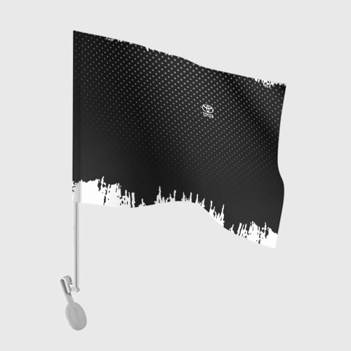 Флаг для автомобиля Toyota abstract black 2018