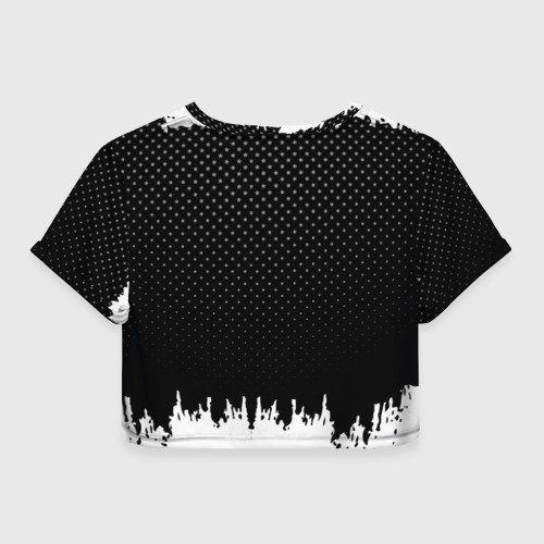 Женская футболка Crop-top 3D Honda abstract black 2018, цвет 3D печать - фото 2