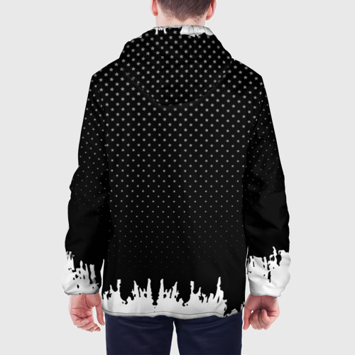 Мужская куртка 3D Mitsubishi abstract black, цвет 3D печать - фото 5