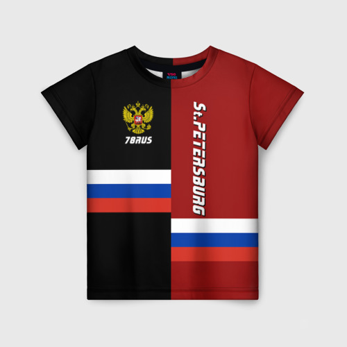 Детская футболка 3D St.Petersburg Санкт-Петербург