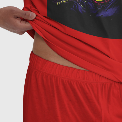 Мужская пижама хлопок Mnogoznaal, цвет красный - фото 6
