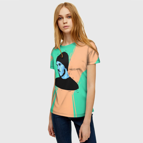 Женская футболка 3D  Многознаал, цвет 3D печать - фото 3