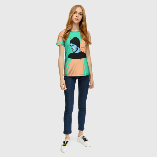 Женская футболка 3D  Многознаал, цвет 3D печать - фото 5