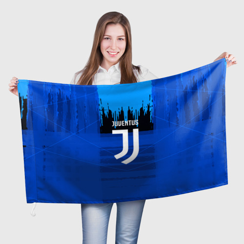 Флаг 3D FC Juventus color abstract