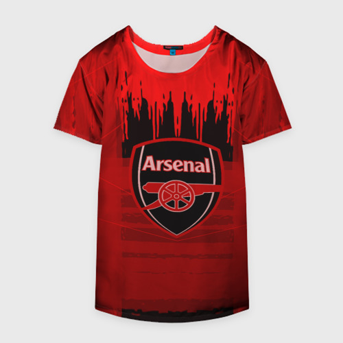 Накидка на куртку 3D FC Arsenal abstract color, цвет 3D печать - фото 4