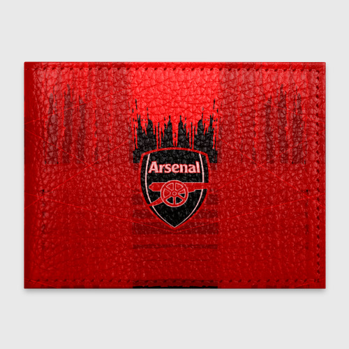 Обложка для студенческого билета FC Arsenal abstract color, цвет черный