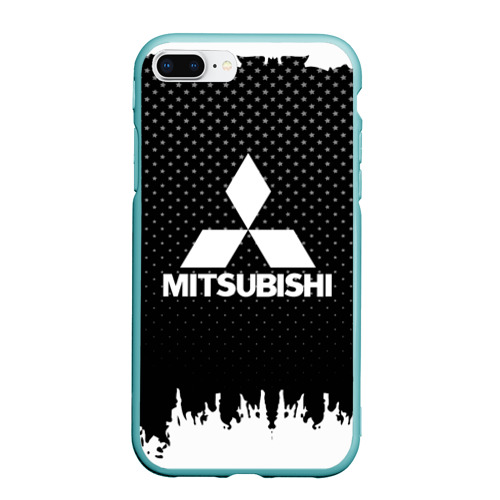 Чехол для iPhone 7Plus/8 Plus матовый Mitsubishi, цвет мятный