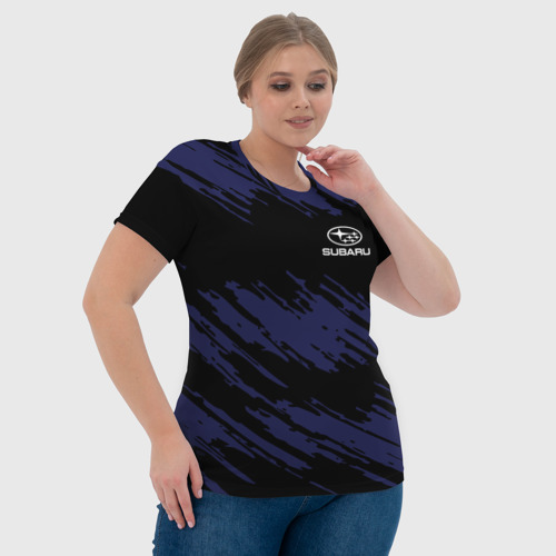 Женская футболка 3D SUBARU SPORT           , цвет 3D печать - фото 6