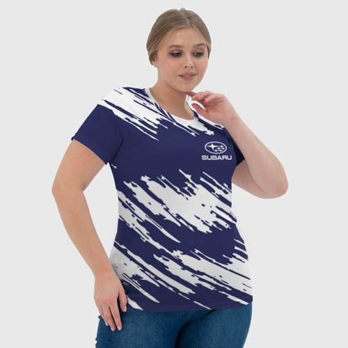 Женская футболка 3D SUBARU SPORT            - фото 6