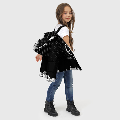 Зимняя куртка для девочек 3D Mercedes-Benz, цвет черный - фото 6