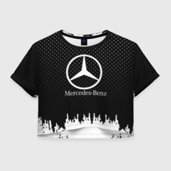 Женская футболка Crop-top 3D Mercedes-Benz