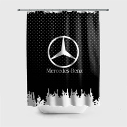 Штора 3D для ванной Mercedes-Benz