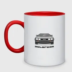Кружка двухцветная Delorean