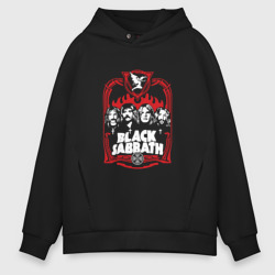 Мужское худи Oversize хлопок Black Sabbath