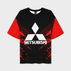 Мужская футболка oversize 3D Mitsubishi sport collection