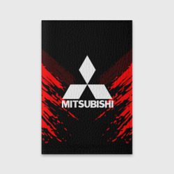 Обложка для паспорта матовая кожа Mitsubishi sport collection