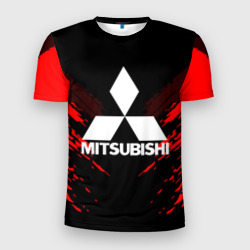 Мужская футболка 3D Slim Mitsubishi sport collection