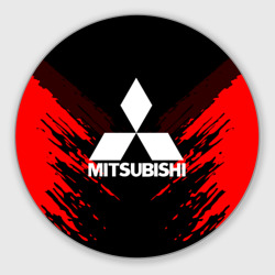 Круглый коврик для мышки Mitsubishi sport collection