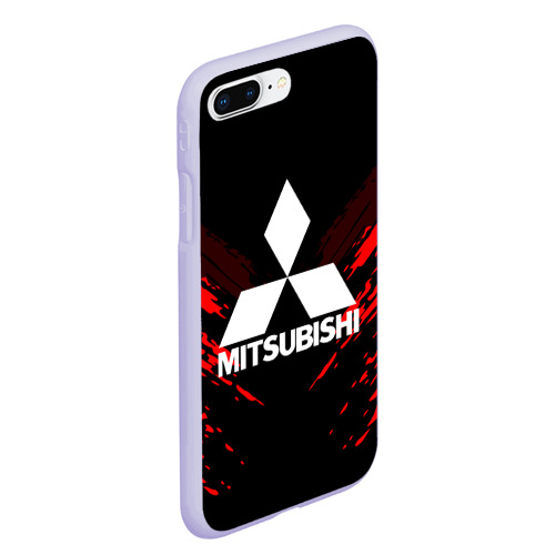 Чехол для iPhone 7Plus/8 Plus матовый Mitsubishi sport collection, цвет светло-сиреневый - фото 3