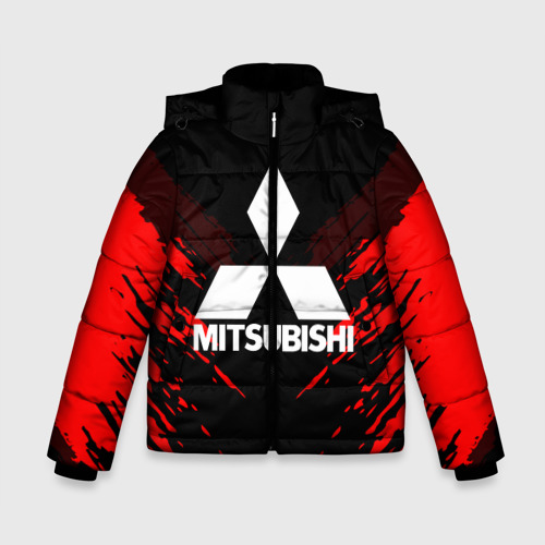 Зимняя куртка для мальчиков 3D Mitsubishi sport collection, цвет черный