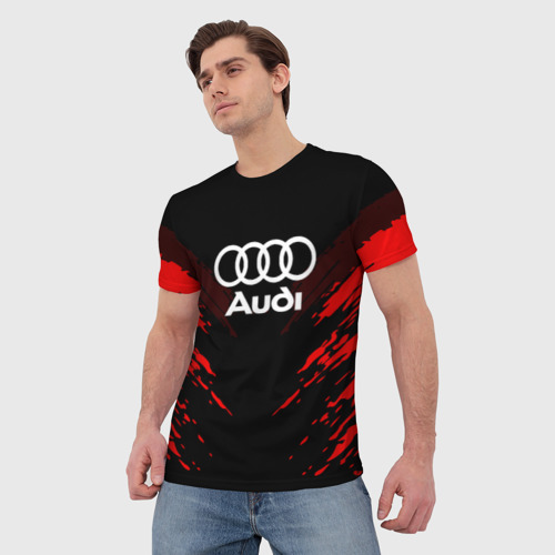 Мужская футболка 3D Audi sport collection, цвет 3D печать - фото 3