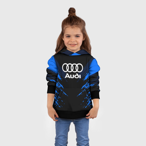 Детская толстовка 3D Audi sport collection, цвет черный - фото 4