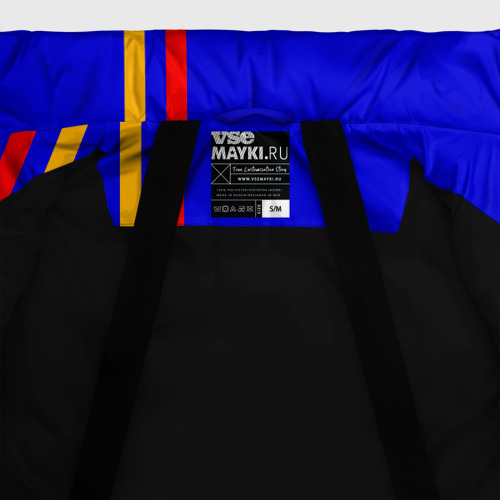 Женская зимняя куртка Oversize Армения, лента с гербом, цвет черный - фото 7