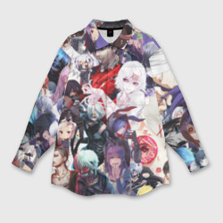 Мужская рубашка oversize 3D Tokyo-Ghoul