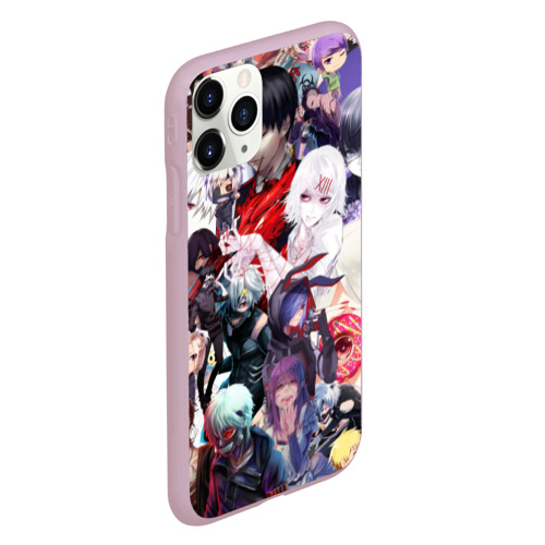 Чехол для iPhone 11 Pro матовый Tokyo-Ghoul, цвет розовый - фото 3