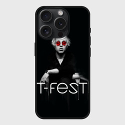 Чехол силиконовый для Apple iPhone 15 Pro Мax матовый T-Fest 2