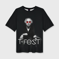 Женская футболка oversize 3D T-Fest 2