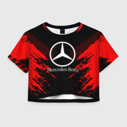 Женская футболка Crop-top 3D Mercedes-Benz sport collection