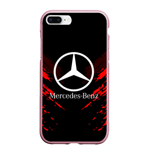 Чехол для iPhone 7Plus/8 Plus матовый Mercedes-Benz sport collection, цвет розовый