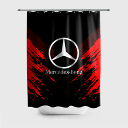 Штора 3D для ванной Mercedes-Benz sport collection