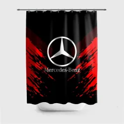 Штора 3D для ванной Mercedes-Benz sport collection